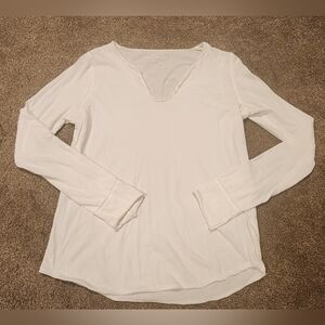 Zadig & Voltaire White ROCK rhinestone Long Sleeve Top